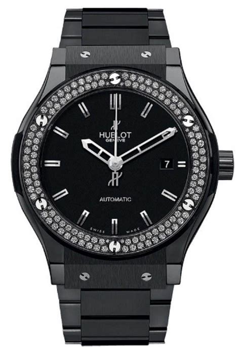 hublot black diamond bezel|hublot black magic bracelet.